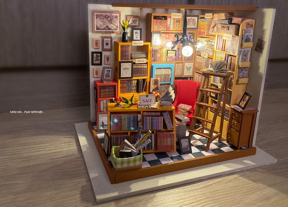 [手作‧若態袖珍屋] 山姆書店 -打造一間專屬於小小人Arr