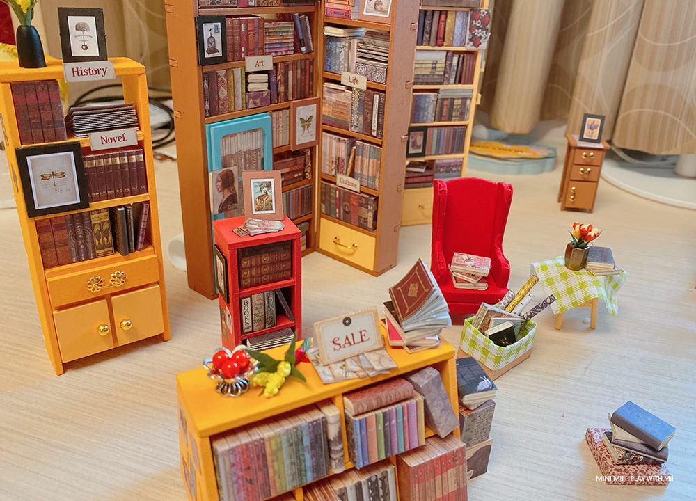 [手作‧若態袖珍屋] 山姆書店 -打造一間專屬於小小人Arr