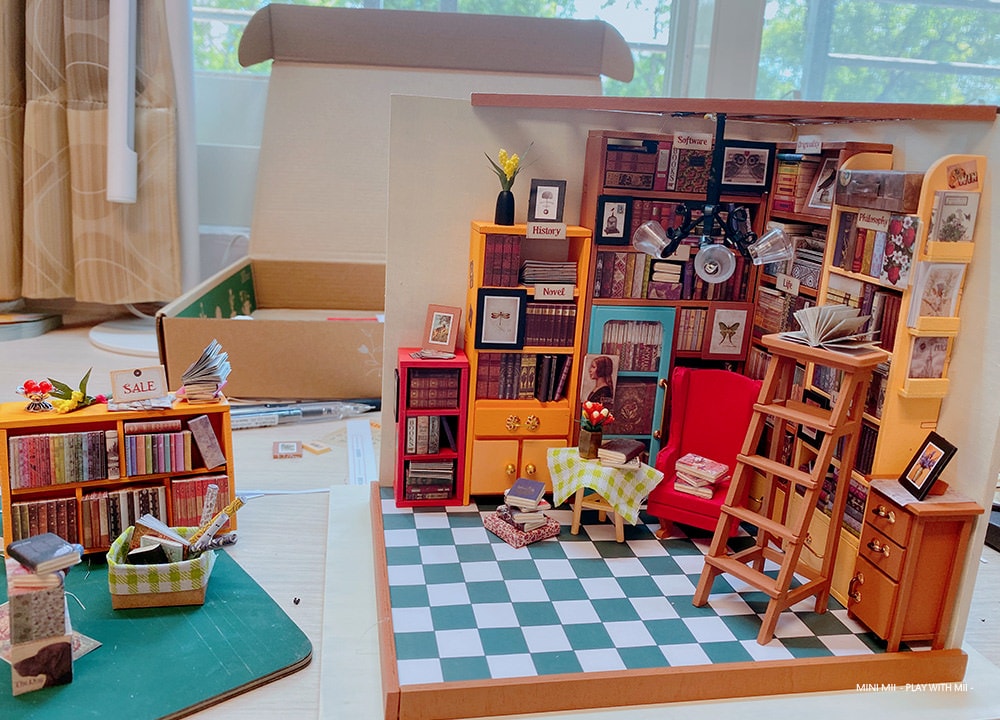 [手作‧若態袖珍屋] 山姆書店 -打造一間專屬於小小人Arr