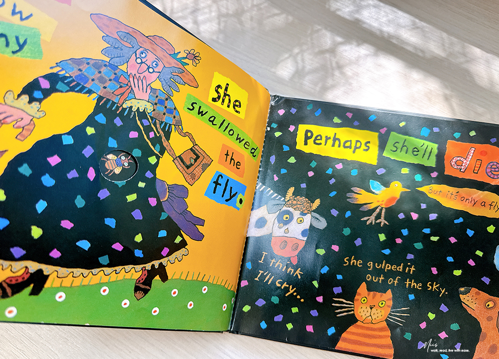 There Was an Old Lady Who Swallowed a Fly｜荒謬又有邏輯的幽默經典繪本，用誇張想像力培養語感與預測力｜凱迪克金獎大師作品