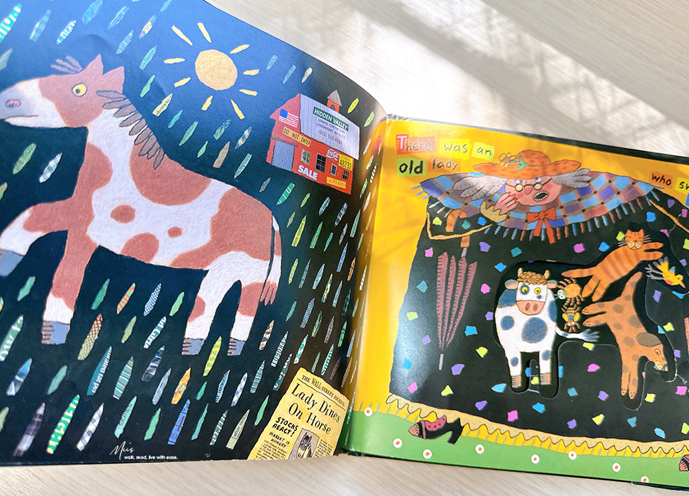 There Was an Old Lady Who Swallowed a Fly｜荒謬又有邏輯的幽默經典繪本，用誇張想像力培養語感與預測力｜凱迪克金獎大師作品