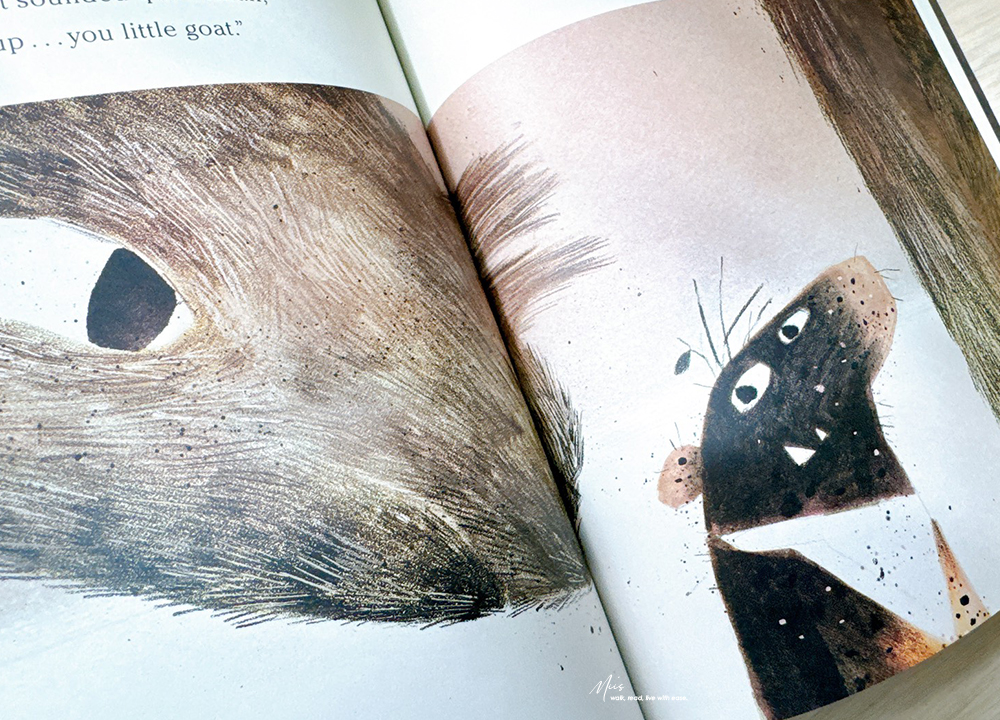 The Three Billy Goats Gruff|三隻羊如何用智慧面對巨魔,用經典童話寫出戲劇張力的黑色幽默繪本 - 第10張圖 The Three Billy Goats Gruff|三隻羊如何用智慧面對巨魔,用經典童話寫出戲劇張力的黑色幽默繪本