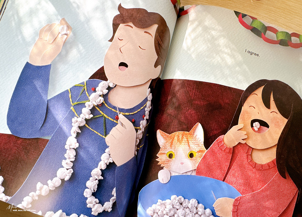 聖誕節英文繪本推薦｜How to Decorate a Christmas Tree，4–8 歲最有儀式感的聖誕繪本，層疊紙藝打造的溫暖場景