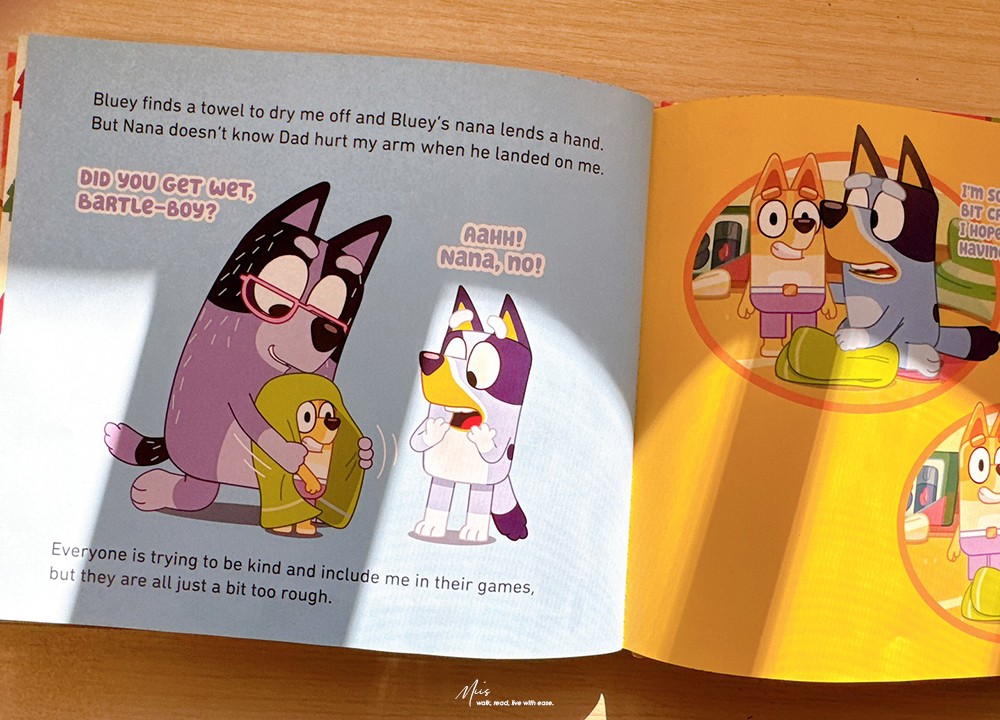 超值聖誕禮物書|Bluey:Bartlebee’s First Christmas|除了故事還有五份驚喜小禮物,生活化英語句型從動畫走進繪本裡 - 第10張圖 超值聖誕禮物書|Bluey:Bartlebee’s First Christmas|除了故事還有五份驚喜小禮物,生活化英語句型從動畫走進繪本裡