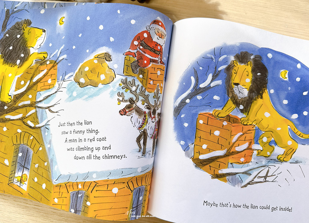 How to Hide a Lion at Christmas|有獅子陪伴的聖誕節,讓友誼溫暖寒冷的雪季,適合初讀者練習敘事與理解情感的繪本 - 第11張圖 How to Hide a Lion at Christmas|有獅子陪伴的聖誕節,讓友誼溫暖寒冷的雪季,適合初讀者練習敘事與理解情感的繪本
