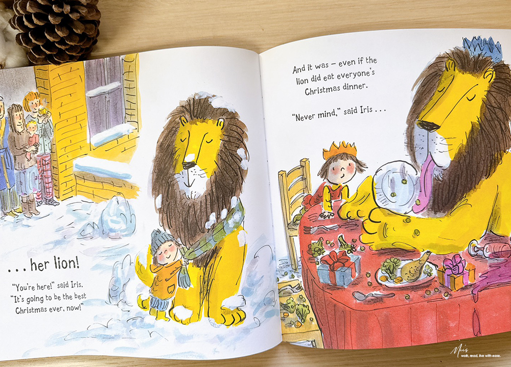 How to Hide a Lion at Christmas|有獅子陪伴的聖誕節,讓友誼溫暖寒冷的雪季,適合初讀者練習敘事與理解情感的繪本 - 第14張圖 How to Hide a Lion at Christmas|有獅子陪伴的聖誕節,讓友誼溫暖寒冷的雪季,適合初讀者練習敘事與理解情感的繪本