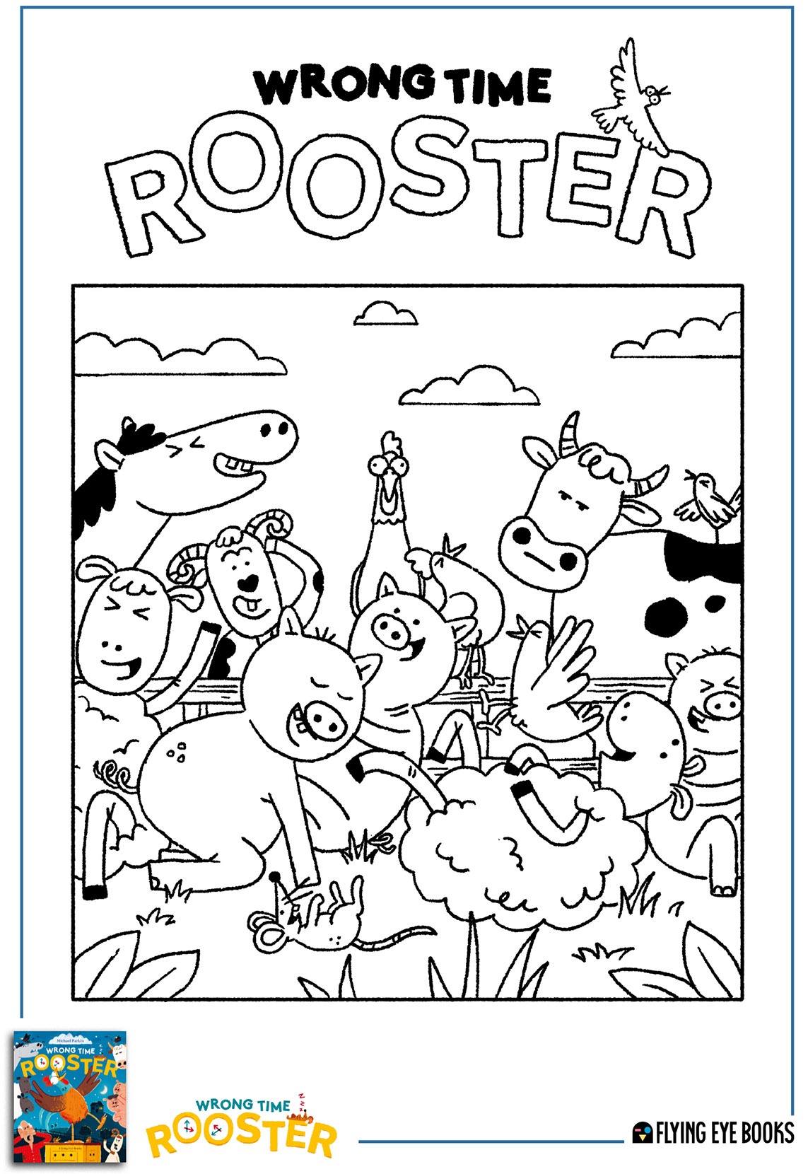 Wrong Time Rooster｜誰說公雞一定會準時？適合3-7歲｜關於挫折、同理心不內耗的幽默繪本
