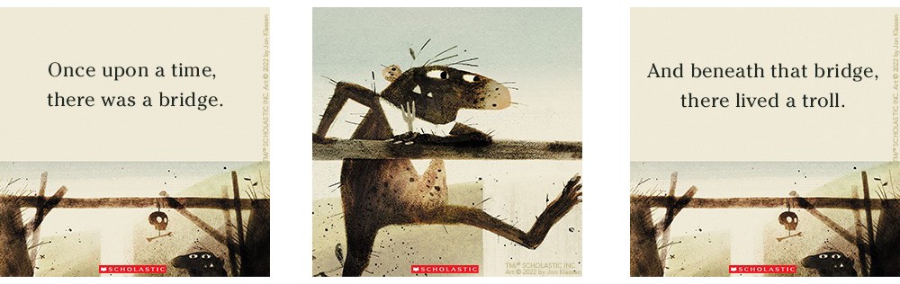 The Three Billy Goats Gruff|三隻羊如何用智慧面對巨魔,用經典童話寫出戲劇張力的黑色幽默繪本 - 第1張圖 The Three Billy Goats Gruff|三隻羊如何用智慧面對巨魔,用經典童話寫出戲劇張力的黑色幽默繪本