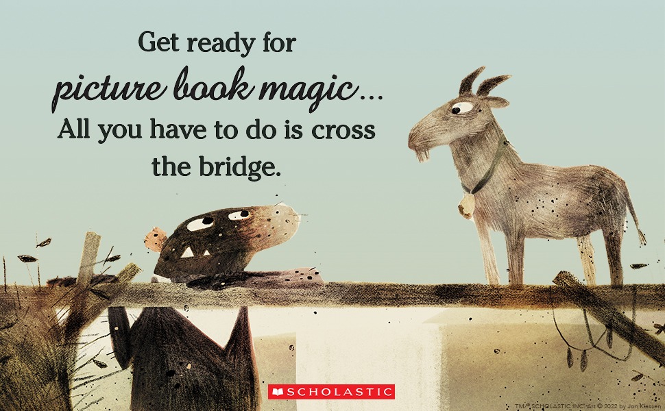 The Three Billy Goats Gruff|三隻羊如何用智慧面對巨魔,用經典童話寫出戲劇張力的黑色幽默繪本 - 第2張圖 The Three Billy Goats Gruff|三隻羊如何用智慧面對巨魔,用經典童話寫出戲劇張力的黑色幽默繪本