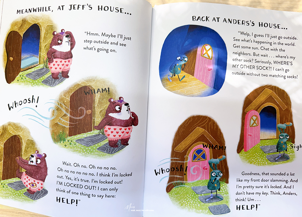 情緒管理繪本推薦|Everything’s Wrong!|當一切都亂了套,幽默是面對挫折最強大的超能力!(熊熊和野兔系列3) - 第6張圖 情緒管理繪本推薦|Everything’s Wrong!|當一切都亂了套,幽默是面對挫折最強大的超能力!(熊熊和野兔系列3)