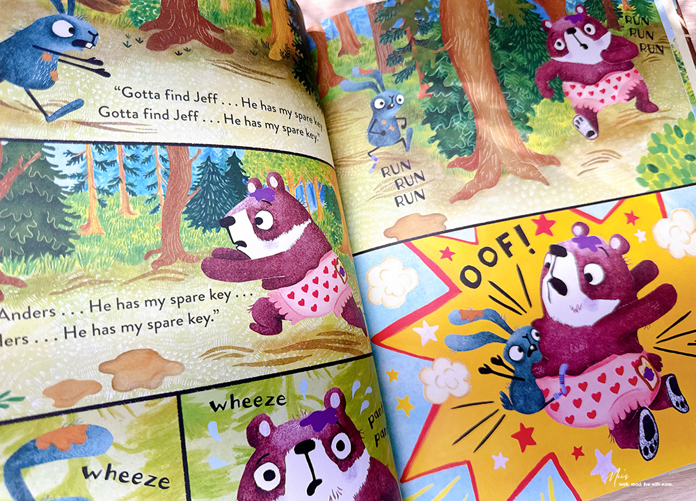 情緒管理繪本推薦|Everything’s Wrong!|當一切都亂了套,幽默是面對挫折最強大的超能力!(熊熊和野兔系列3) - 第7張圖 情緒管理繪本推薦|Everything’s Wrong!|當一切都亂了套,幽默是面對挫折最強大的超能力!(熊熊和野兔系列3)