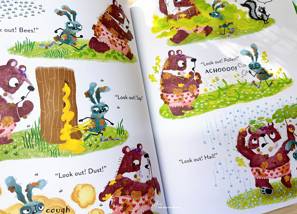 情緒管理繪本推薦|Everything’s Wrong!|當一切都亂了套,幽默是面對挫折最強大的超能力!(熊熊和野兔系列3) - 第9張圖 情緒管理繪本推薦|Everything’s Wrong!|當一切都亂了套,幽默是面對挫折最強大的超能力!(熊熊和野兔系列3)