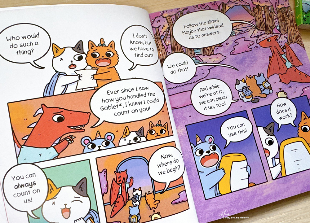 入門級奇幻冒險圖像小說推薦|Cat & Cat Adventures 貓咪、魔法與無限零食冒險旅程!適合6-10歲 - 第18張圖 入門級奇幻冒險圖像小說推薦|Cat & Cat Adventures 貓咪、魔法與無限零食冒險旅程!適合6-10歲