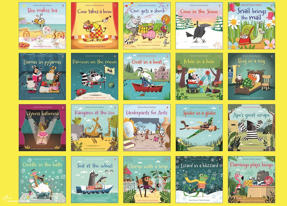 Usborne 自然發音讀本系列｜My First Phonics Reading Library｜附QR Code 音檔，用押韻故事建立語感！也可額外單獨補充新書