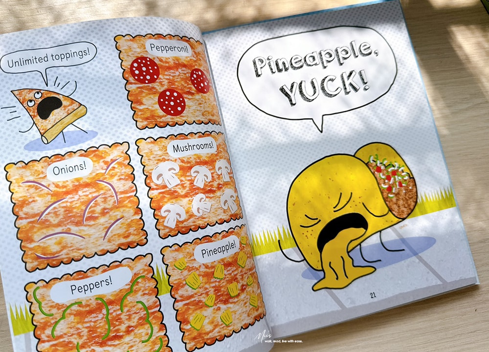初階圖像小說|Pizza and Taco 當披薩遇上塔可,搞笑日常最鬧的友情,適合5-9 歲笑點滿滿的入門讀物 - 第6張圖 初階圖像小說|Pizza and Taco 當披薩遇上塔可,搞笑日常最鬧的友情,適合5-9 歲笑點滿滿的入門讀物