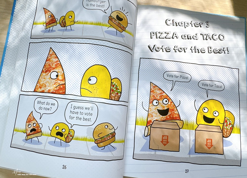 初階圖像小說|Pizza and Taco 當披薩遇上塔可,搞笑日常最鬧的友情,適合5-9 歲笑點滿滿的入門讀物 - 第9張圖 初階圖像小說|Pizza and Taco 當披薩遇上塔可,搞笑日常最鬧的友情,適合5-9 歲笑點滿滿的入門讀物