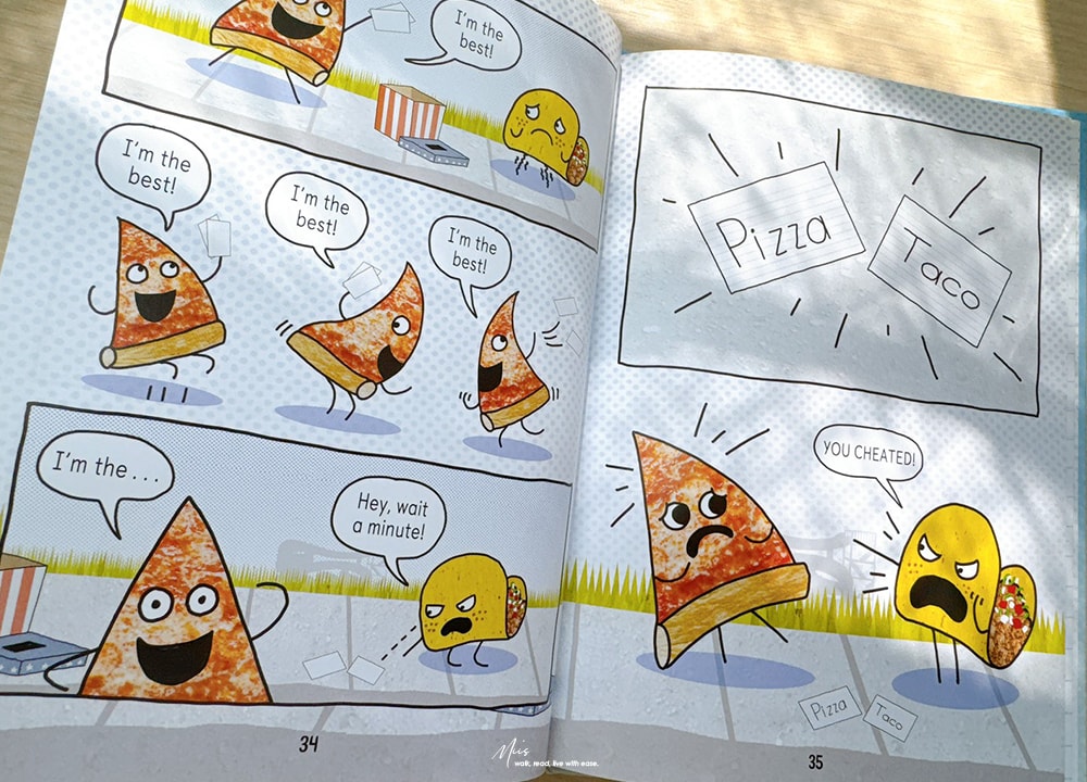 初階圖像小說|Pizza and Taco 當披薩遇上塔可,搞笑日常最鬧的友情,適合5-9 歲笑點滿滿的入門讀物 - 第12張圖 初階圖像小說|Pizza and Taco 當披薩遇上塔可,搞笑日常最鬧的友情,適合5-9 歲笑點滿滿的入門讀物