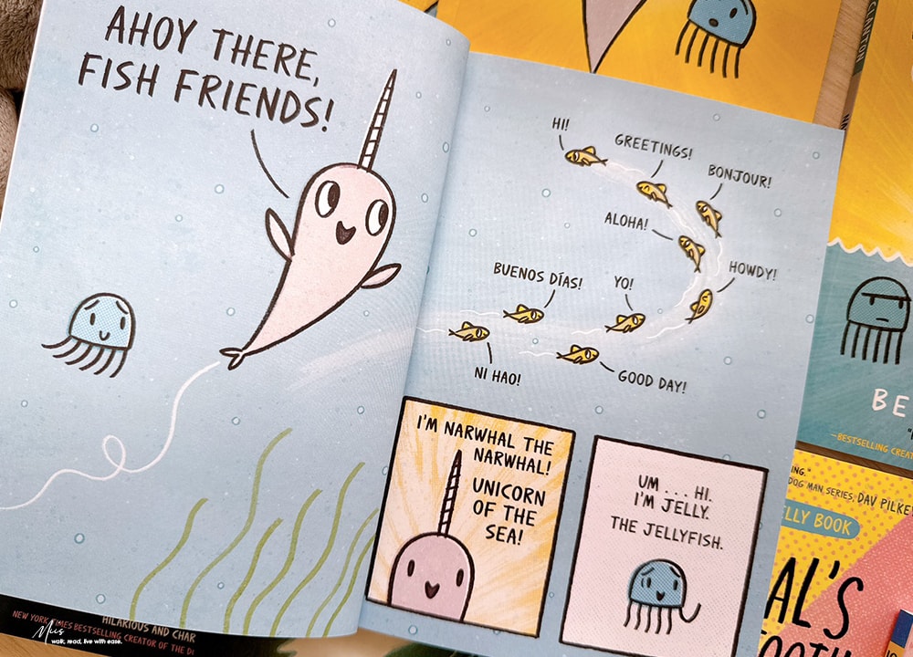 圖像小說界的超級巨星｜Narwhal and Jelly 系列，全美熱銷千萬冊｜適合小學生的英文圖像小說