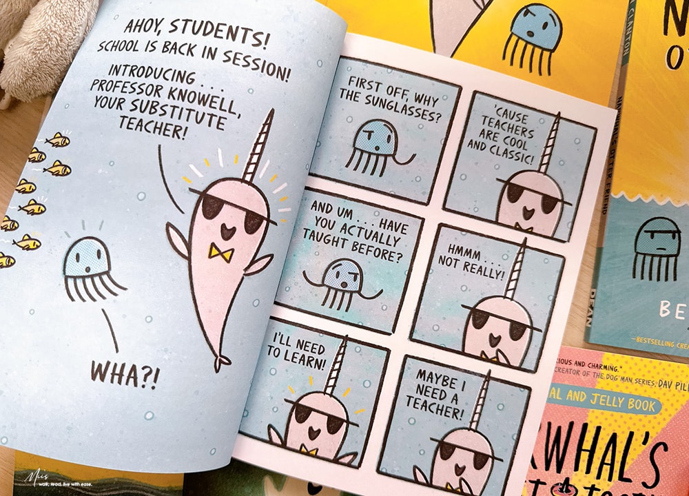 圖像小說界的超級巨星｜Narwhal and Jelly 系列，全美熱銷千萬冊｜適合小學生的英文圖像小說