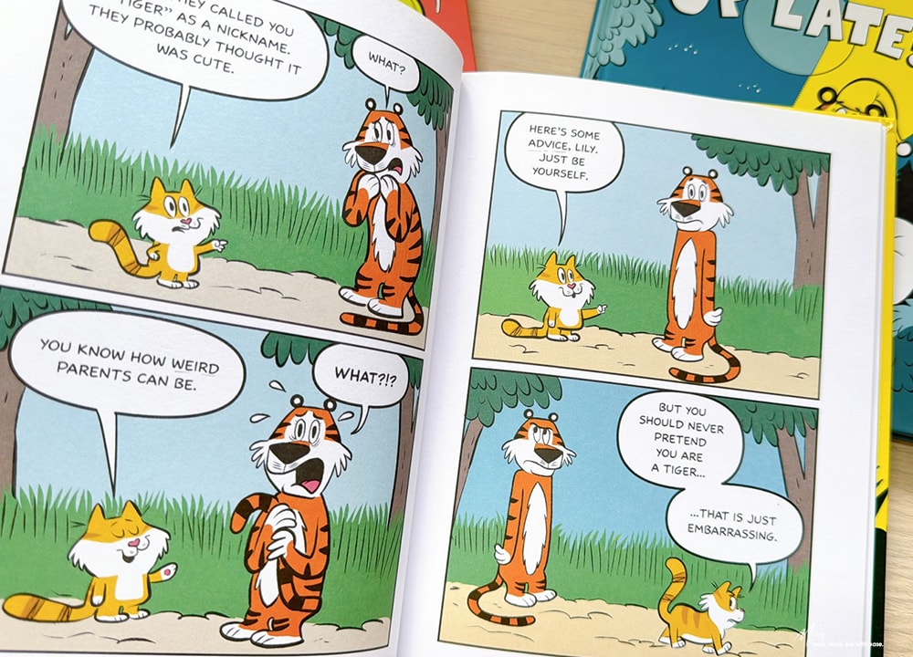 入門Graphic Novel 推薦｜Tig and Lily系列，動物園裡最奇妙的室友組合，適合5-9 歲的幽默圖像小說