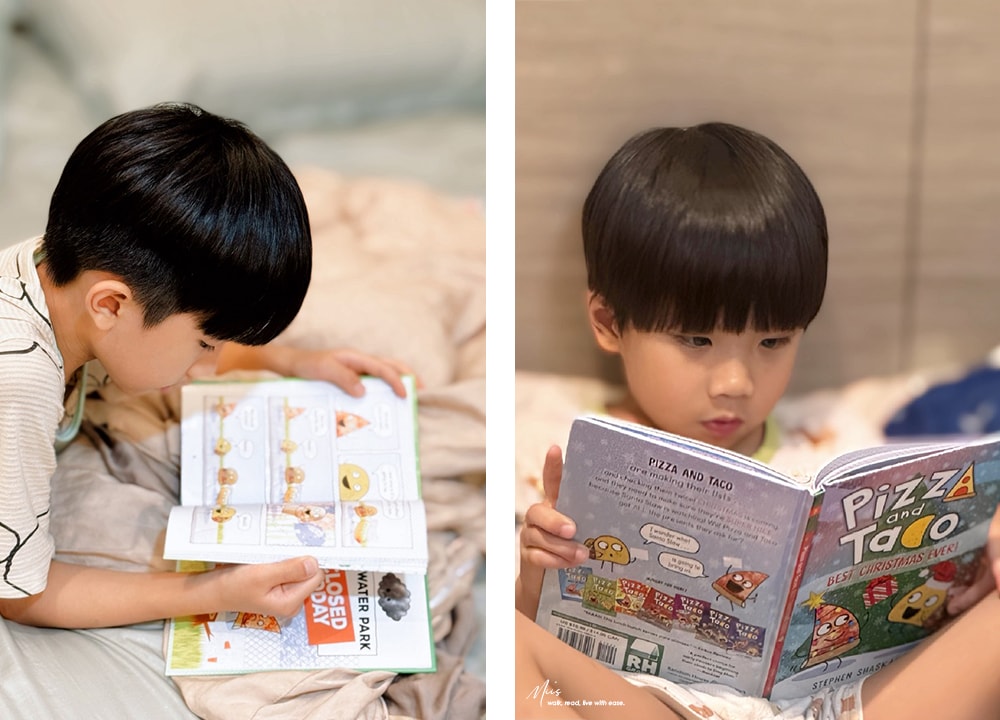 初階圖像小說|Pizza and Taco 當披薩遇上塔可,搞笑日常最鬧的友情,適合5-9 歲笑點滿滿的入門讀物 - 第2張圖 初階圖像小說|Pizza and Taco 當披薩遇上塔可,搞笑日常最鬧的友情,適合5-9 歲笑點滿滿的入門讀物