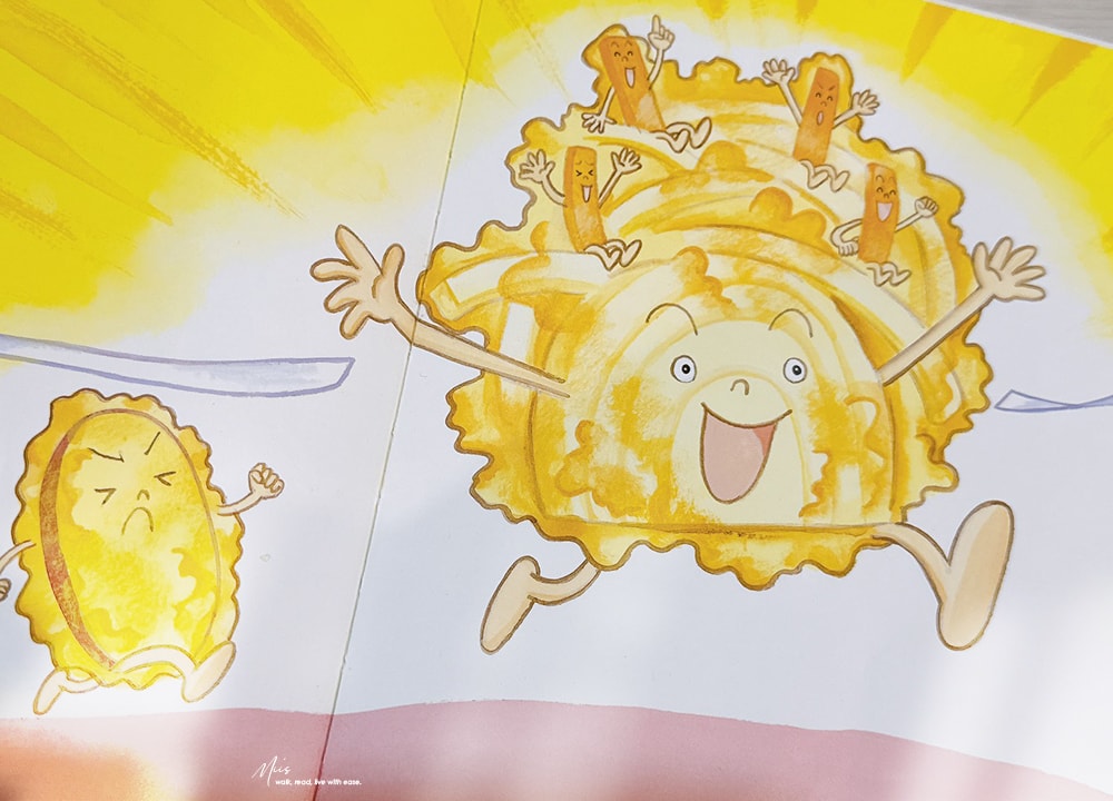 適合3-8 歲｜日本人氣野志明加食癒繪本，色香味俱全的美食嘉年華，食物變成主角的奇想世界