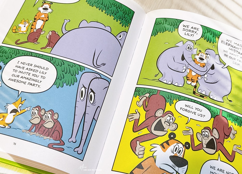 入門Graphic Novel 推薦｜Tig and Lily系列，動物園裡最奇妙的室友組合，適合5-9 歲的幽默圖像小說