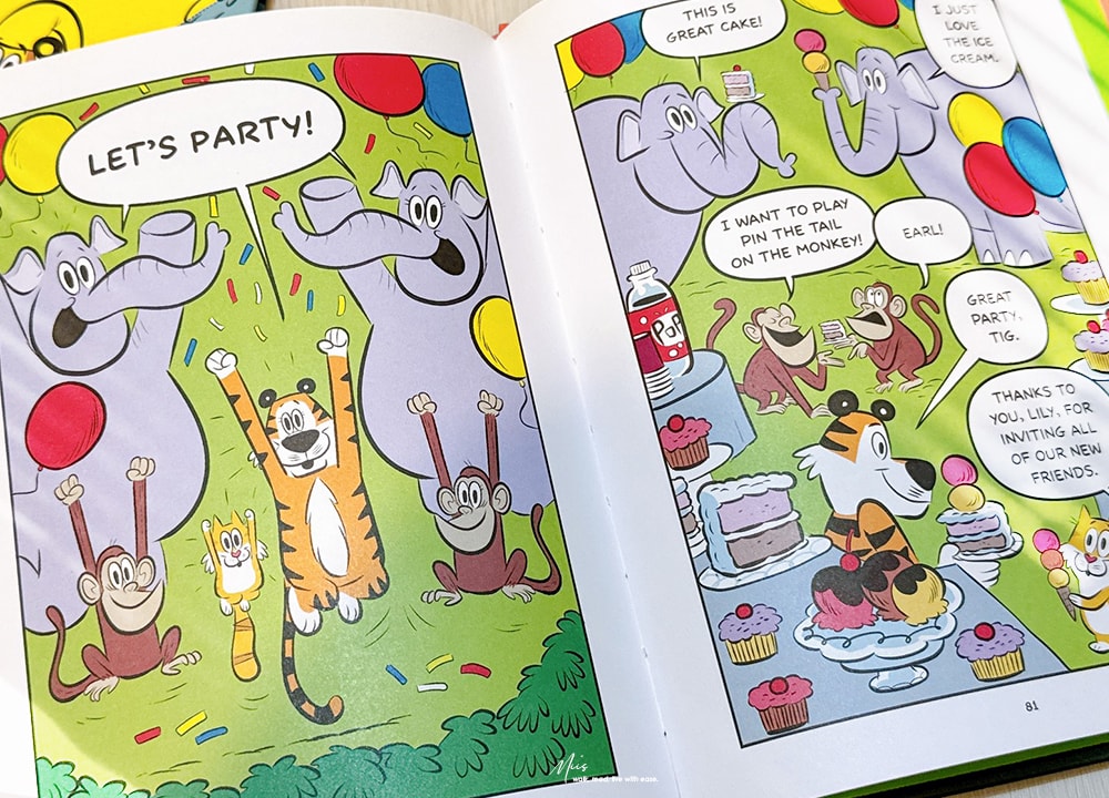入門Graphic Novel 推薦｜Tig and Lily系列，動物園裡最奇妙的室友組合，適合5-9 歲的幽默圖像小說