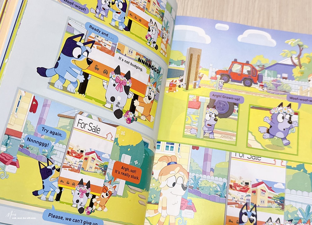 Bluey: The Sign Graphic Novel圖像小說｜當熟悉的家可能要說再見，全彩章節式故事，那些藏在日常裡的愛與勇氣