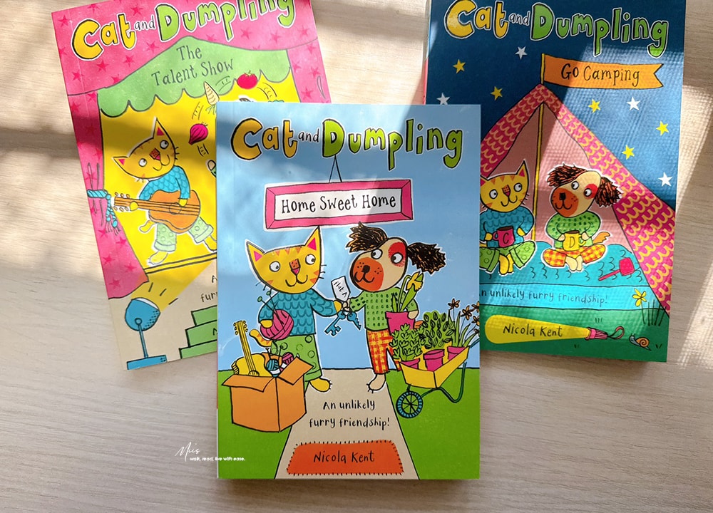 初階章節書推薦｜適合5–8歲 Cat and Dumpling ．貓狗室友的生活日常，在吵吵鬧鬧中學會包容與分享