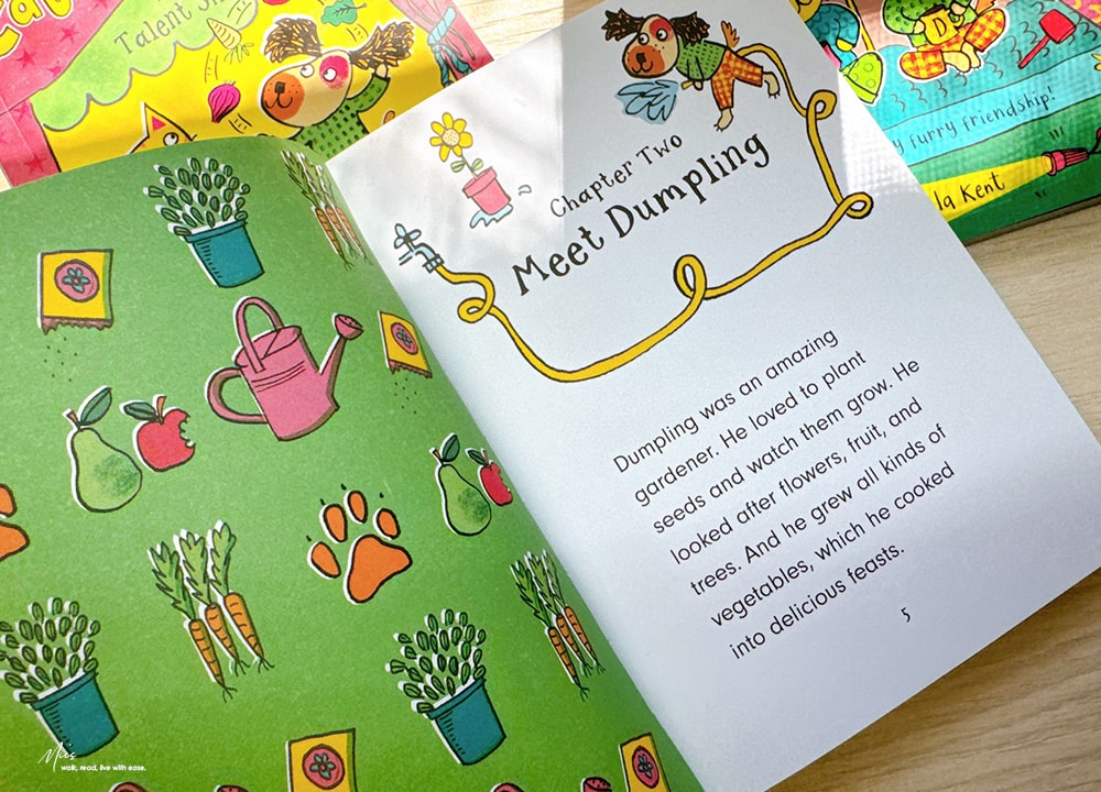 初階章節書推薦｜適合5–8歲 Cat and Dumpling ．貓狗室友的生活日常，在吵吵鬧鬧中學會包容與分享