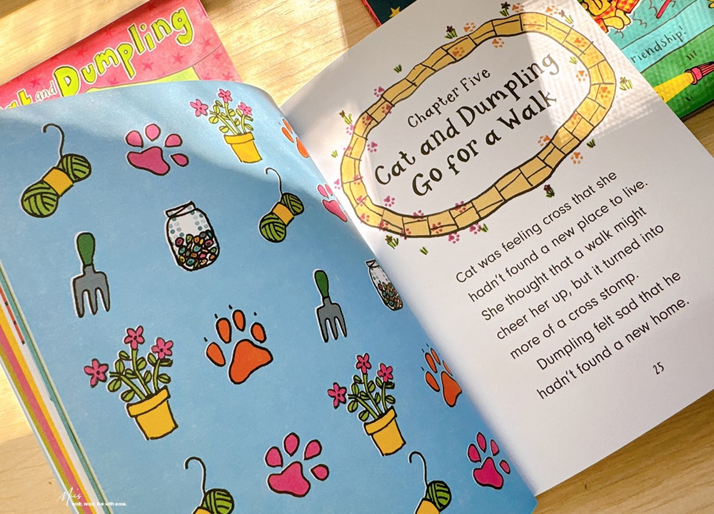 初階章節書推薦｜適合5–8歲 Cat and Dumpling ．貓狗室友的生活日常，在吵吵鬧鬧中學會包容與分享