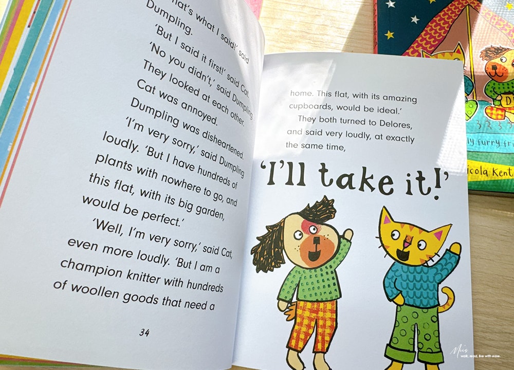 初階章節書推薦｜適合5–8歲 Cat and Dumpling ．貓狗室友的生活日常，在吵吵鬧鬧中學會包容與分享