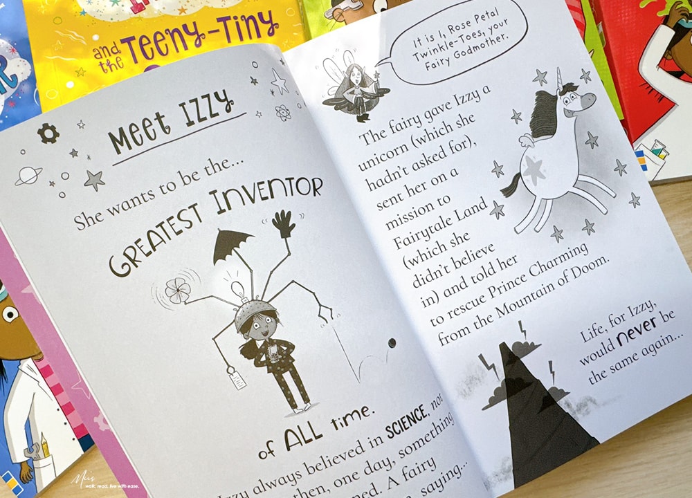 Izzy the Inventor｜科學X魔法的奇幻組合．超容易戳中笑點的初階橋樑書推薦，從圖像邁向文字閱讀