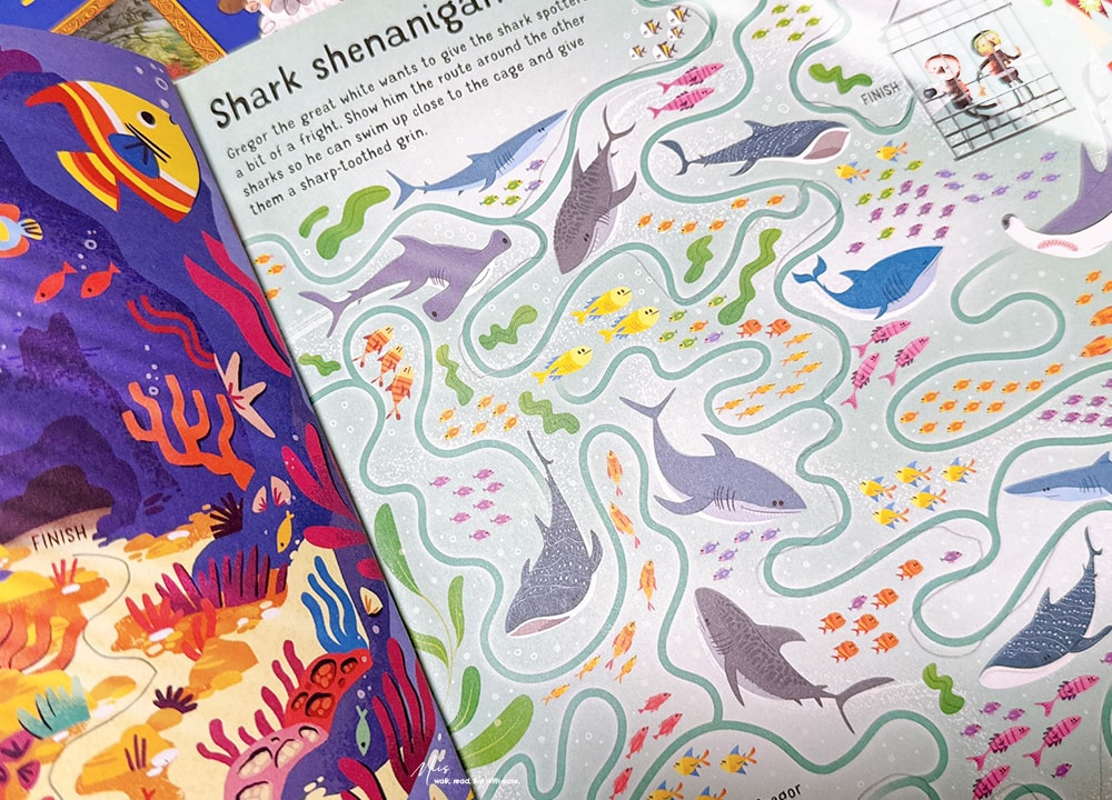 專注力救星｜Paint by Sticker 貼紙書，Maze Books & Art Puzzle，結合藝術與解謎，不插電也能玩一下午的遊戲書