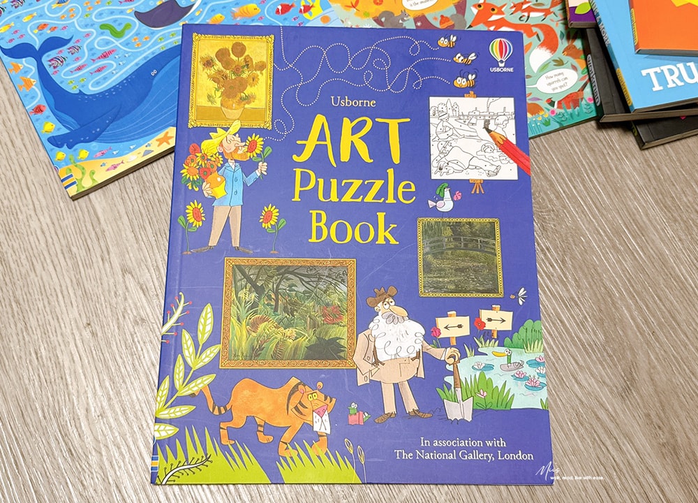 專注力救星｜Paint by Sticker 貼紙書，Maze Books & Art Puzzle，結合藝術與解謎，不插電也能玩一下午的遊戲書