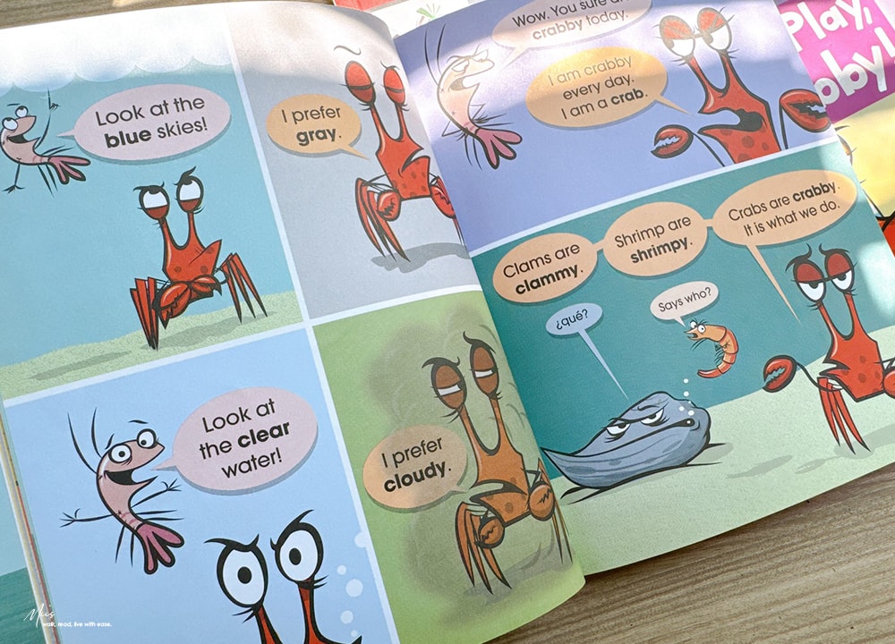 適合4-7歲|A Crabby Book 系列,Scholastic Acorn 初階英文讀本,愛生氣的螃蟹遇上熱情浮游生物,用簡短對話練習日常英語 - 第4張圖 適合4-7歲|A Crabby Book 系列,Scholastic Acorn 初階英文讀本,愛生氣的螃蟹遇上熱情浮游生物,用簡短對話練習日常英語
