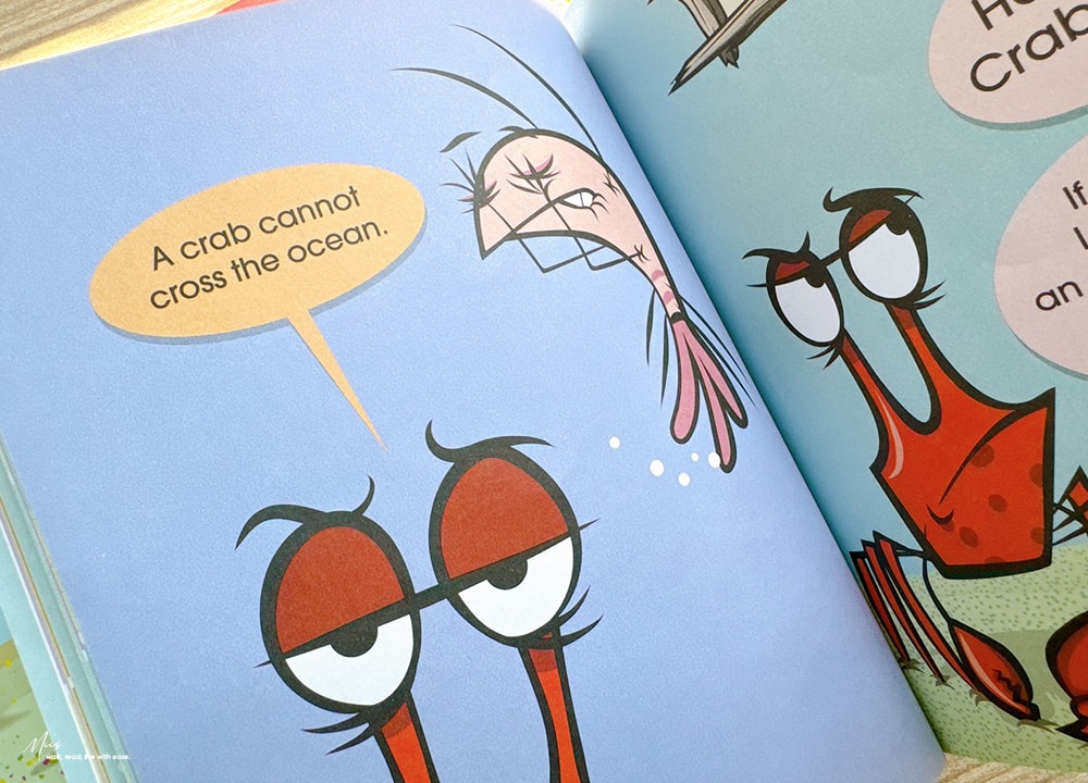 適合4-7歲|A Crabby Book 系列,Scholastic Acorn 初階英文讀本,愛生氣的螃蟹遇上熱情浮游生物,用簡短對話練習日常英語 - 第10張圖 適合4-7歲|A Crabby Book 系列,Scholastic Acorn 初階英文讀本,愛生氣的螃蟹遇上熱情浮游生物,用簡短對話練習日常英語