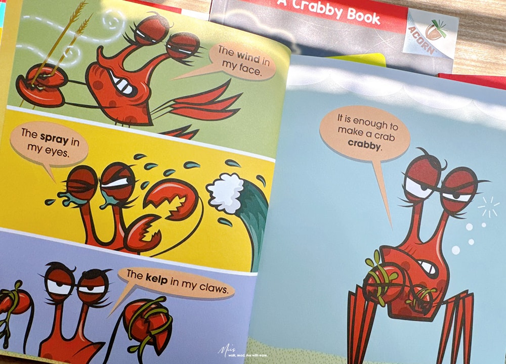 適合4-7歲|A Crabby Book 系列,Scholastic Acorn 初階英文讀本,愛生氣的螃蟹遇上熱情浮游生物,用簡短對話練習日常英語 - 第13張圖 適合4-7歲|A Crabby Book 系列,Scholastic Acorn 初階英文讀本,愛生氣的螃蟹遇上熱情浮游生物,用簡短對話練習日常英語