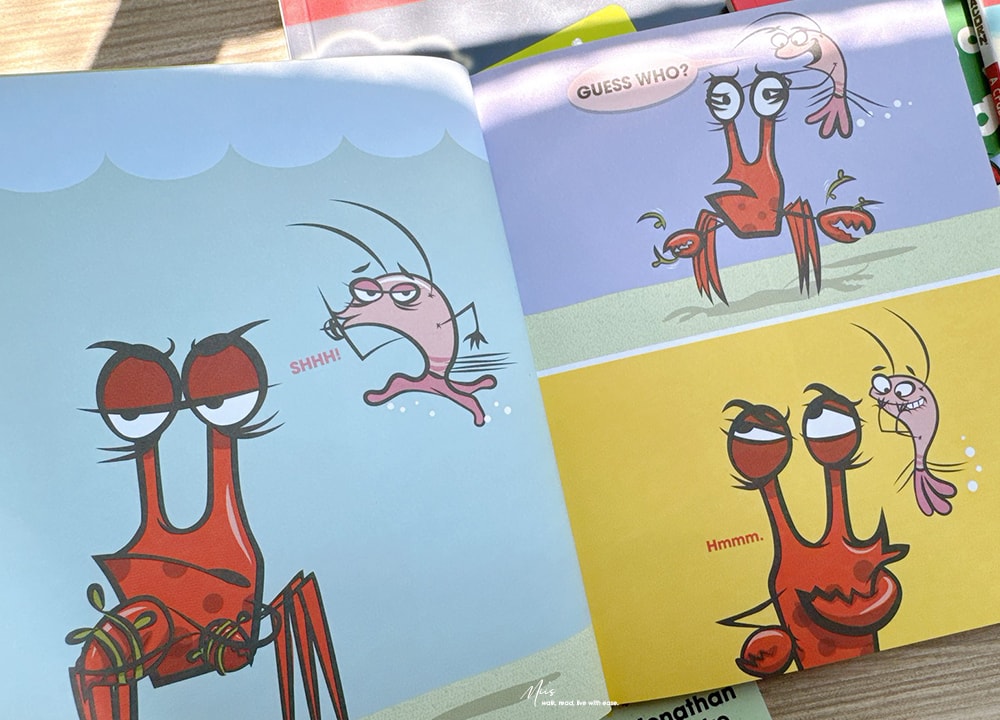 適合4-7歲|A Crabby Book 系列,Scholastic Acorn 初階英文讀本,愛生氣的螃蟹遇上熱情浮游生物,用簡短對話練習日常英語 - 第14張圖 適合4-7歲|A Crabby Book 系列,Scholastic Acorn 初階英文讀本,愛生氣的螃蟹遇上熱情浮游生物,用簡短對話練習日常英語