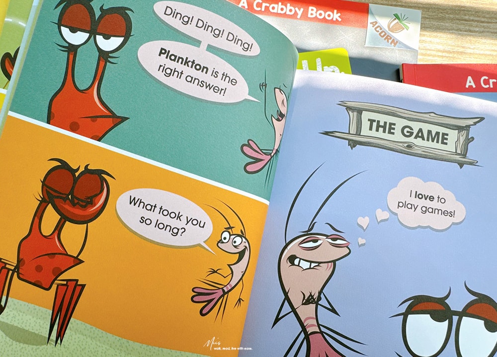 適合4-7歲|A Crabby Book 系列,Scholastic Acorn 初階英文讀本,愛生氣的螃蟹遇上熱情浮游生物,用簡短對話練習日常英語 - 第17張圖 適合4-7歲|A Crabby Book 系列,Scholastic Acorn 初階英文讀本,愛生氣的螃蟹遇上熱情浮游生物,用簡短對話練習日常英語
