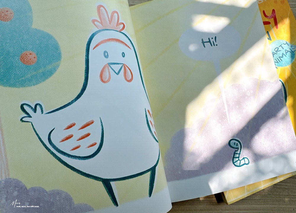 Lexile 高頻閱讀｜Cranky Chicken 圖像小說，誰說蚯蚓只能被吃？最奇妙食物鏈組合的夥伴，適合6-9歲（圖像＋短篇故事）