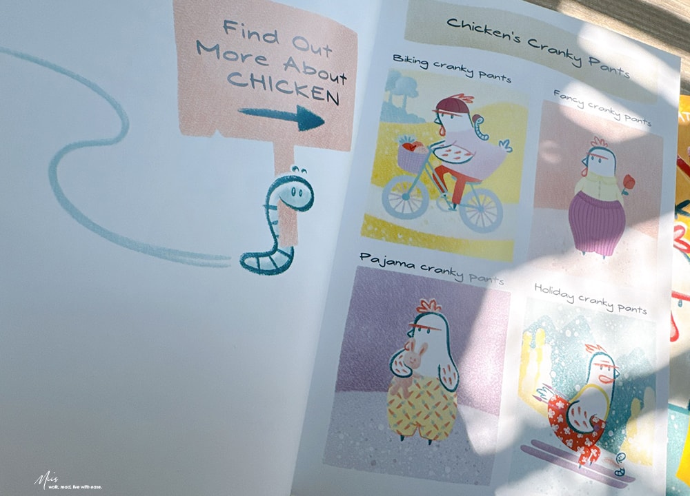 Lexile 高頻閱讀｜Cranky Chicken 圖像小說，誰說蚯蚓只能被吃？最奇妙食物鏈組合的夥伴，適合6-9歲（圖像＋短篇故事）