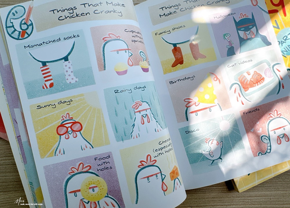 Lexile 高頻閱讀｜Cranky Chicken 圖像小說，誰說蚯蚓只能被吃？最奇妙食物鏈組合的夥伴，適合6-9歲（圖像＋短篇故事）