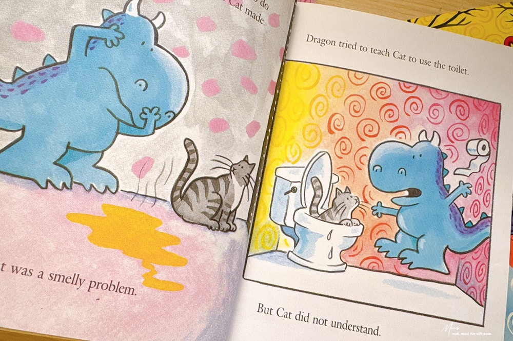 Acorn early reader 入門書單|Dragon 系列短篇故事,適合 1-2 年級初階閱讀,和不完美卻很努力的胖胖龍學習責任與分享 - 第7張圖 Acorn early reader 入門書單|Dragon 系列短篇故事,適合 1-2 年級初階閱讀,和不完美卻很努力的胖胖龍學習責任與分享