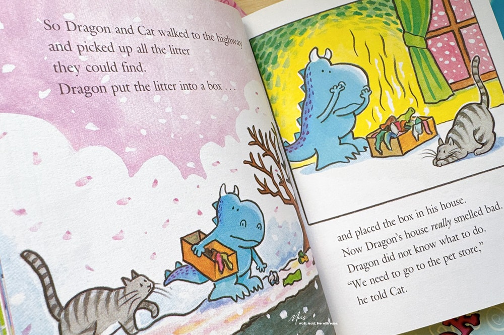 Acorn early reader 入門書單|Dragon 系列短篇故事,適合 1-2 年級初階閱讀,和不完美卻很努力的胖胖龍學習責任與分享 - 第8張圖 Acorn early reader 入門書單|Dragon 系列短篇故事,適合 1-2 年級初階閱讀,和不完美卻很努力的胖胖龍學習責任與分享