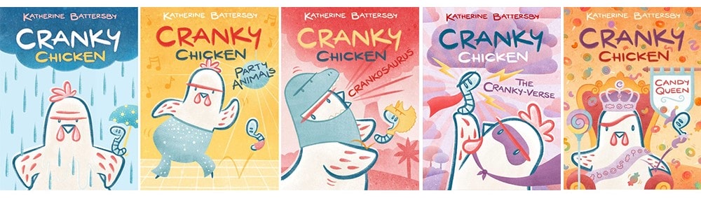 Lexile 高頻閱讀｜Cranky Chicken 圖像小說，誰說蚯蚓只能被吃？最奇妙食物鏈組合的夥伴，適合6-9歲（圖像＋短篇故事）
