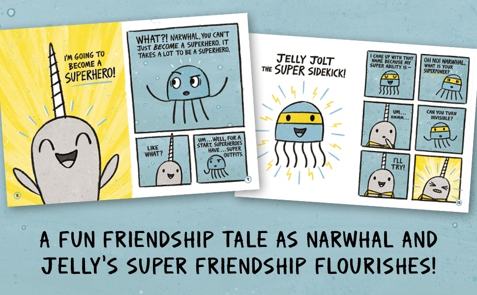 圖像小說界的超級巨星｜Narwhal and Jelly 系列，全美熱銷千萬冊｜適合小學生的英文圖像小說