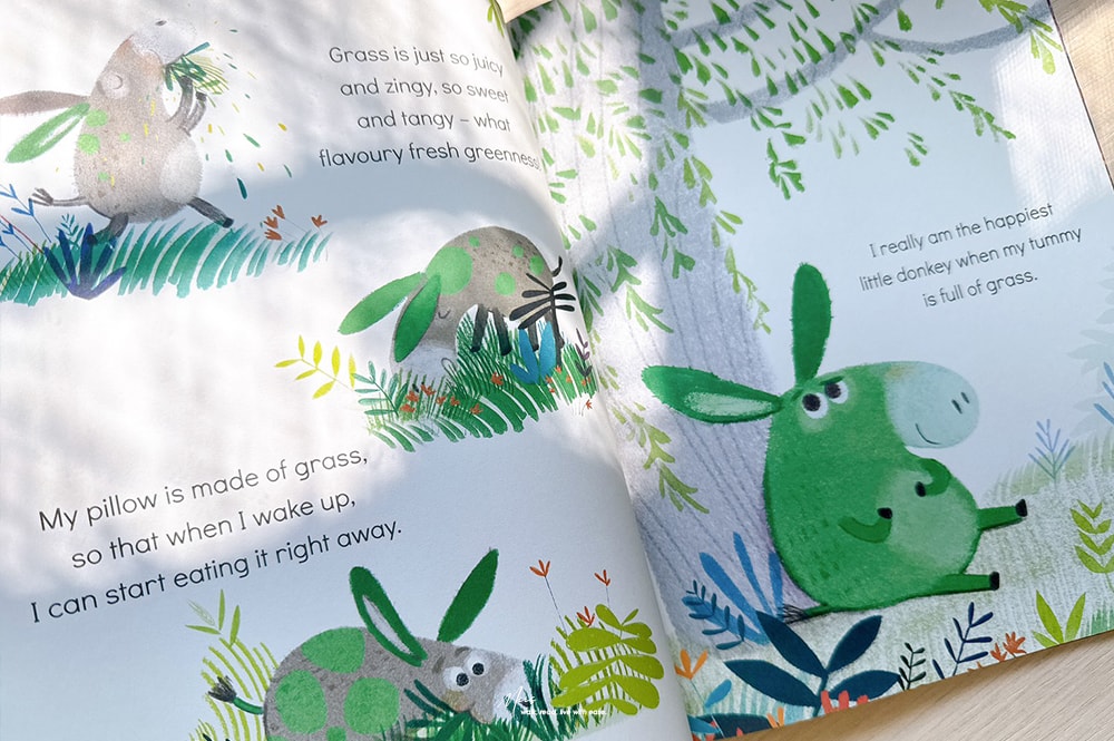 Little Green Donkey|適合3-7歲,幽默感滿分的挑食主題繪本,如果只偏愛一種食物會發生什麼事? - 第3張圖 Little Green Donkey|適合3-7歲,幽默感滿分的挑食主題繪本,如果只偏愛一種食物會發生什麼事?