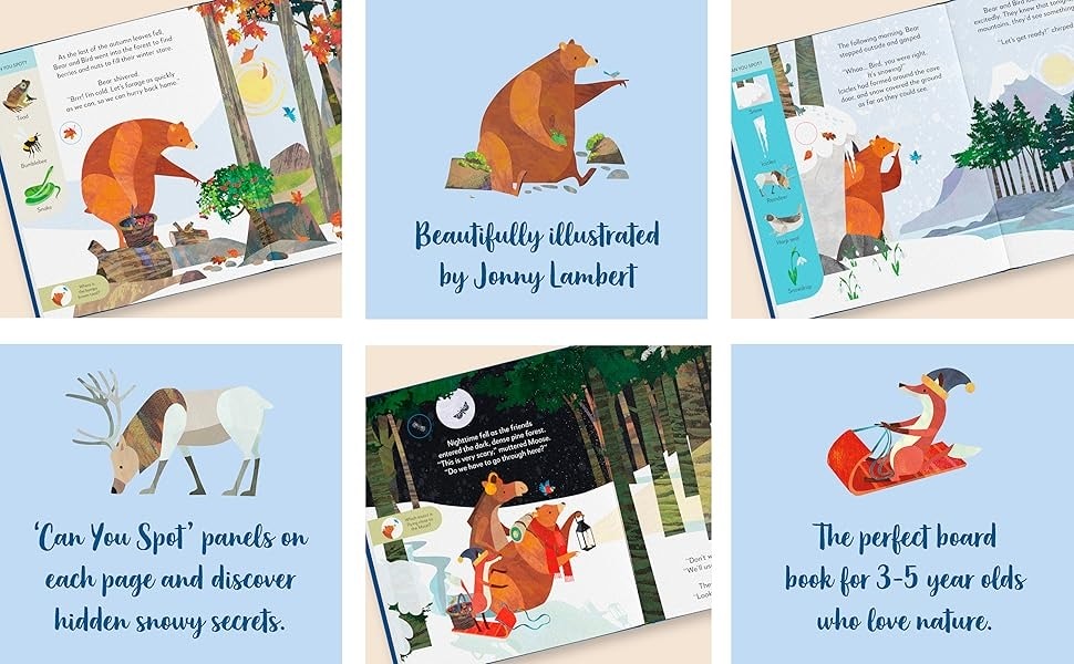 學齡前英文啟蒙推薦｜Jonny Lambert’s Bear and Bird 系列｜找找看＋解任務，訓練專注力與自然詞彙的完美結合